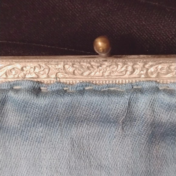 Antique vintage embroidered and beaded 1920's bag - Picture 3 of 7